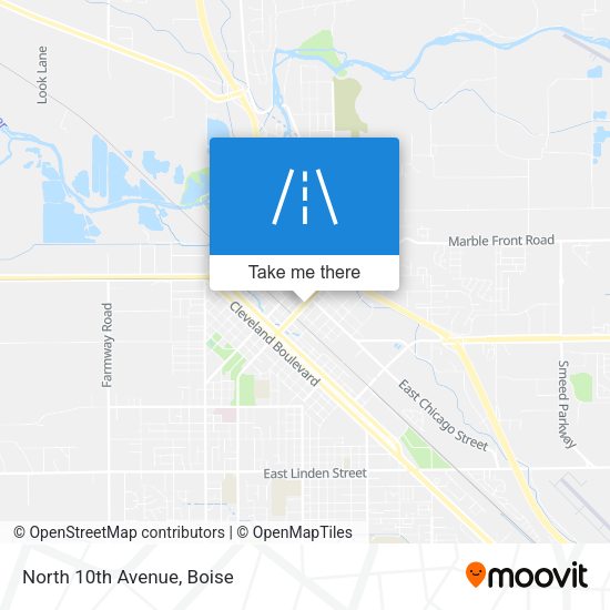 Mapa de North 10th Avenue