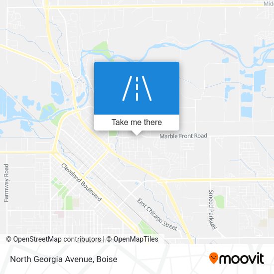 North Georgia Avenue map