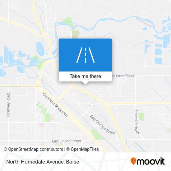 Mapa de North Homedale Avenue