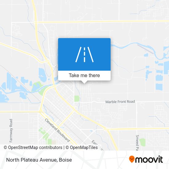 North Plateau Avenue map