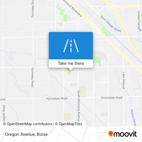 Oregon Avenue map