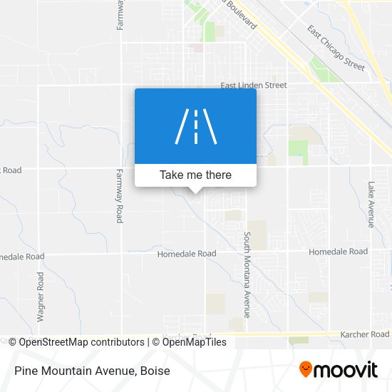 Mapa de Pine Mountain Avenue