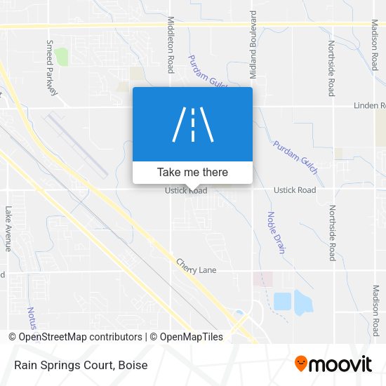 Mapa de Rain Springs Court