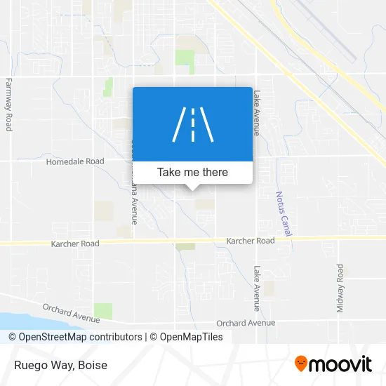 Ruego Way map