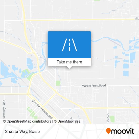 Mapa de Shasta Way