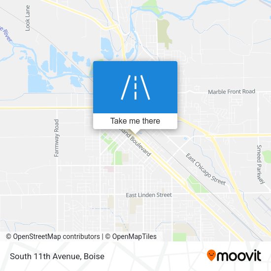 Mapa de South 11th Avenue