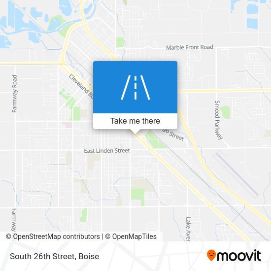 Mapa de South 26th Street