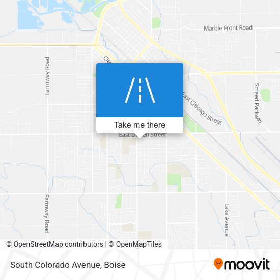 Mapa de South Colorado Avenue