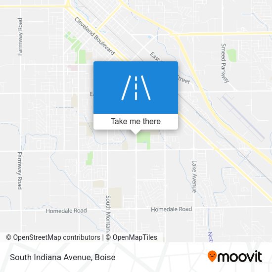South Indiana Avenue map
