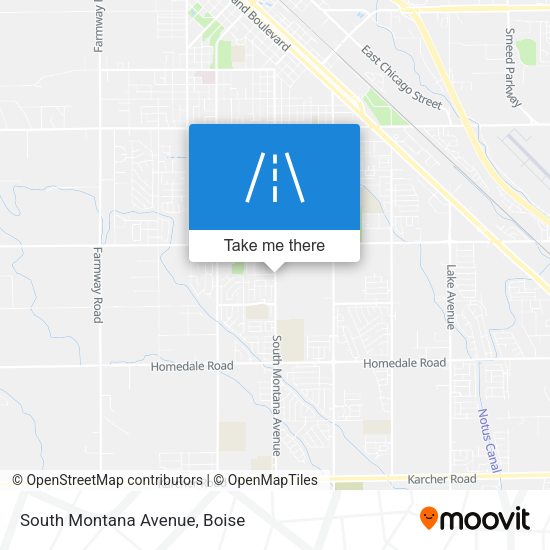 South Montana Avenue map