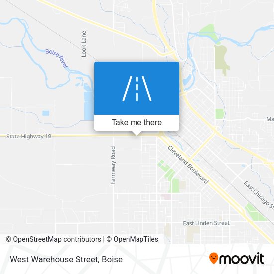 West Warehouse Street map