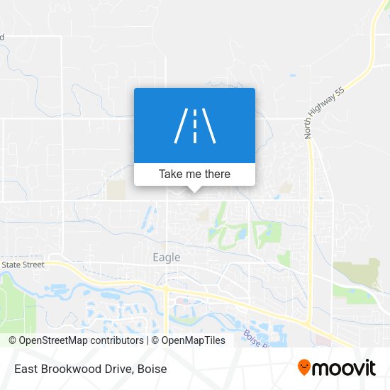 Mapa de East Brookwood Drive