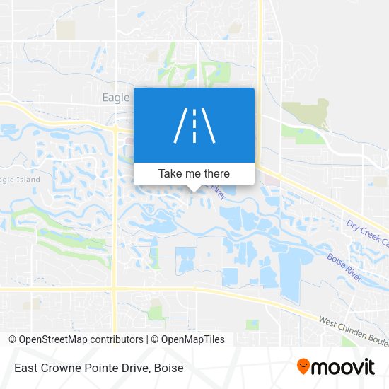 East Crowne Pointe Drive map