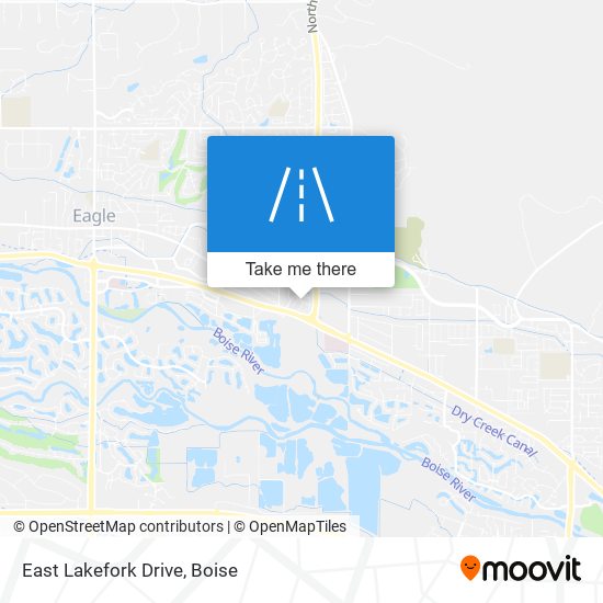 Mapa de East Lakefork Drive