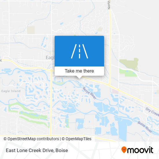 Mapa de East Lone Creek Drive