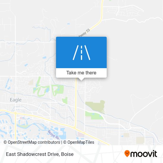 East Shadowcrest Drive map