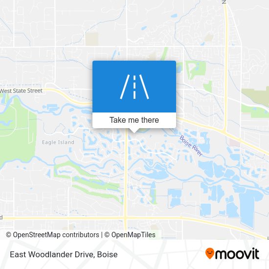 East Woodlander Drive map