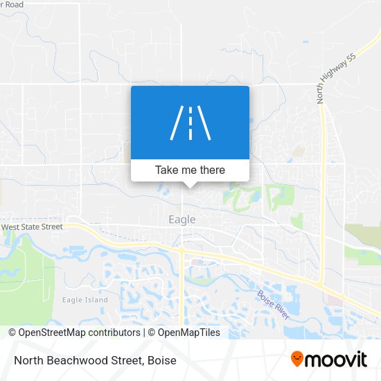 Mapa de North Beachwood Street