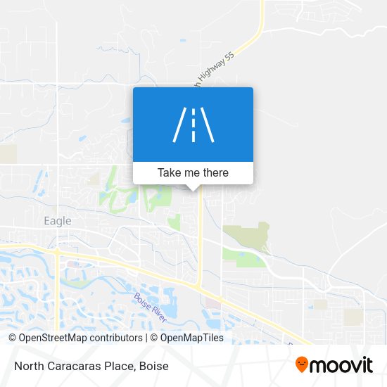 North Caracaras Place map