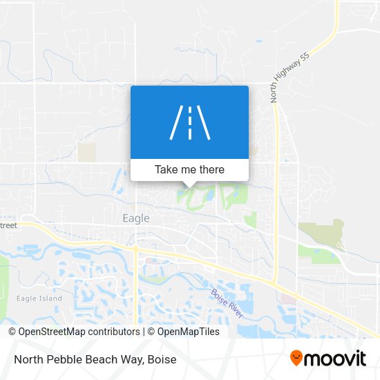Mapa de North Pebble Beach Way