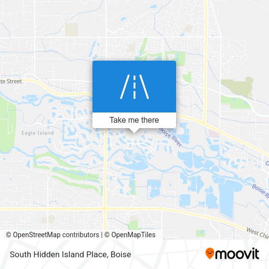 South Hidden Island Place map