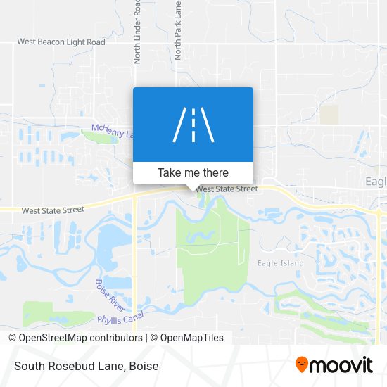 Mapa de South Rosebud Lane