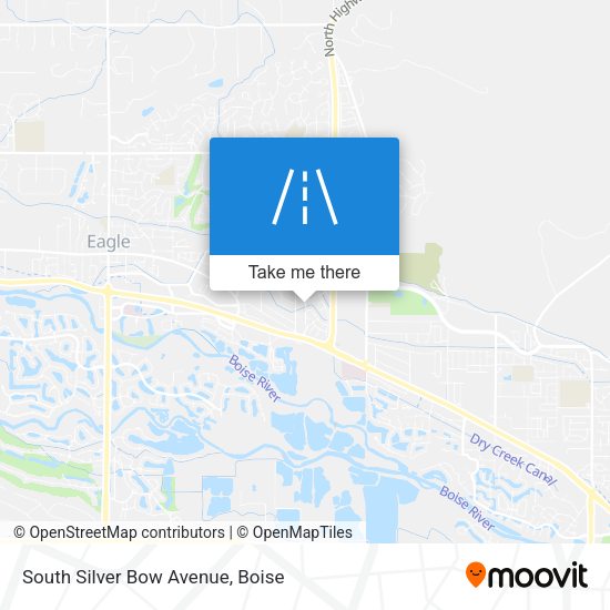 South Silver Bow Avenue map