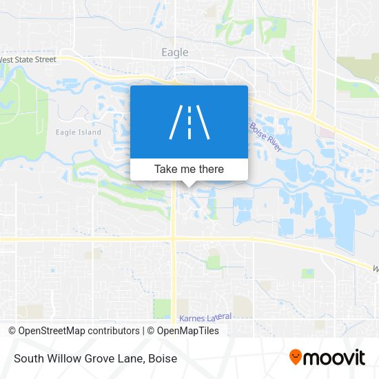 South Willow Grove Lane map
