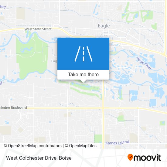 Mapa de West Colchester Drive