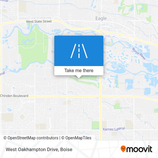 West Oakhampton Drive map
