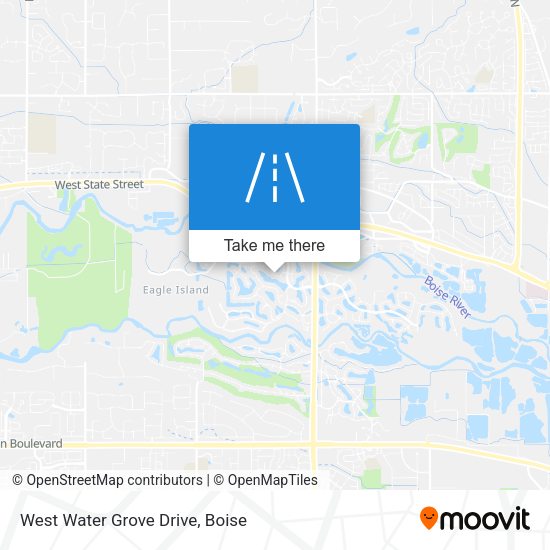 West Water Grove Drive map