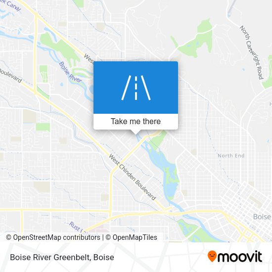 Boise River Greenbelt map