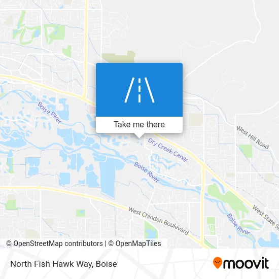 North Fish Hawk Way map