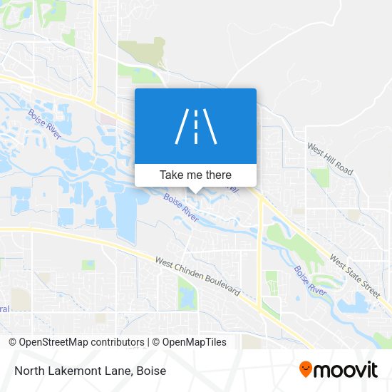 North Lakemont Lane map
