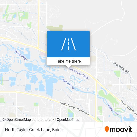 North Taylor Creek Lane map