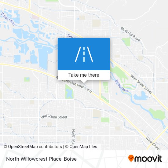 North Willowcrest Place map