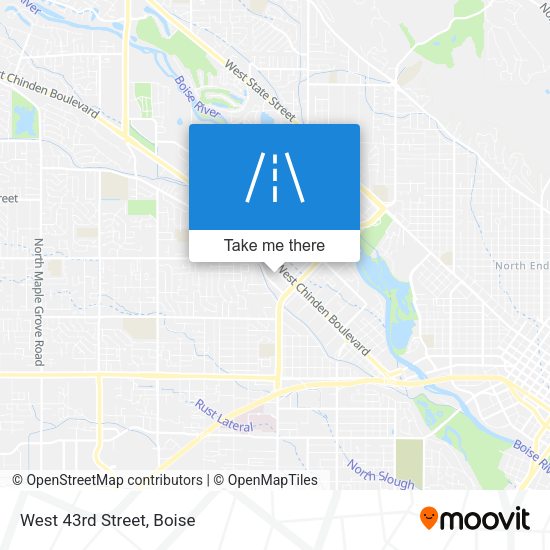 Mapa de West 43rd Street