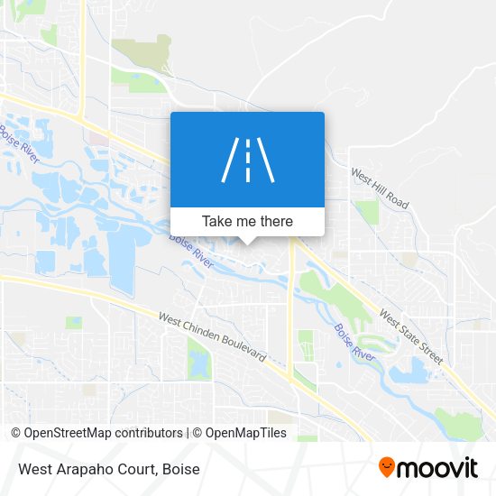 Mapa de West Arapaho Court