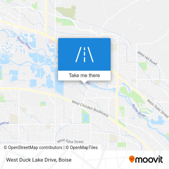 Mapa de West Duck Lake Drive