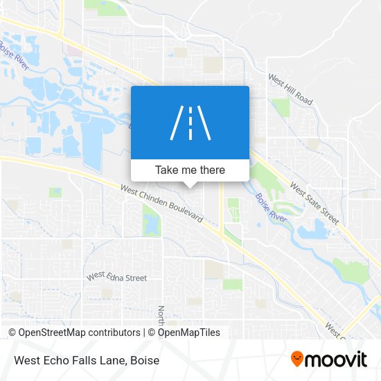 Mapa de West Echo Falls Lane