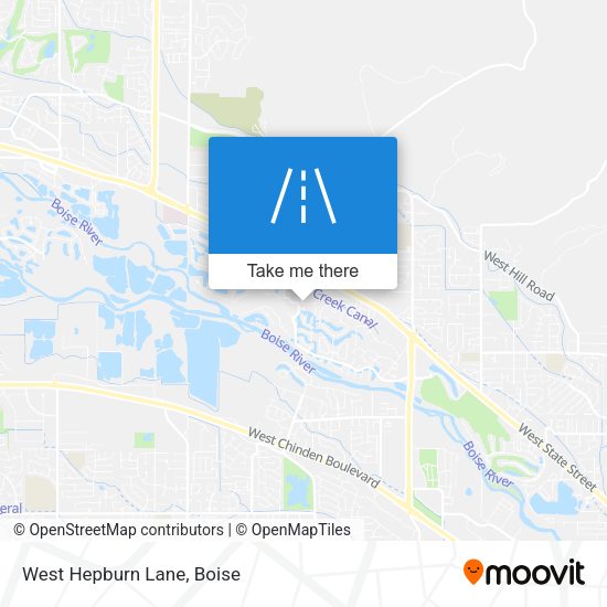 Mapa de West Hepburn Lane