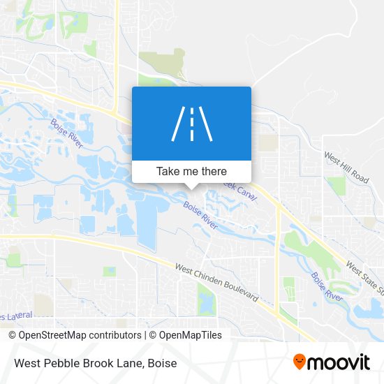 Mapa de West Pebble Brook Lane
