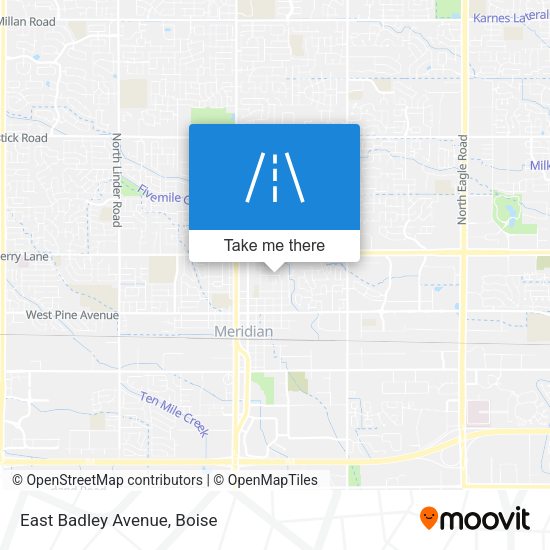 Mapa de East Badley Avenue