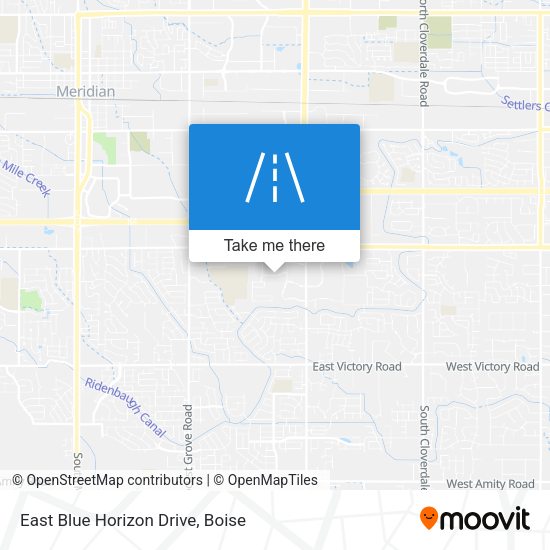 East Blue Horizon Drive map