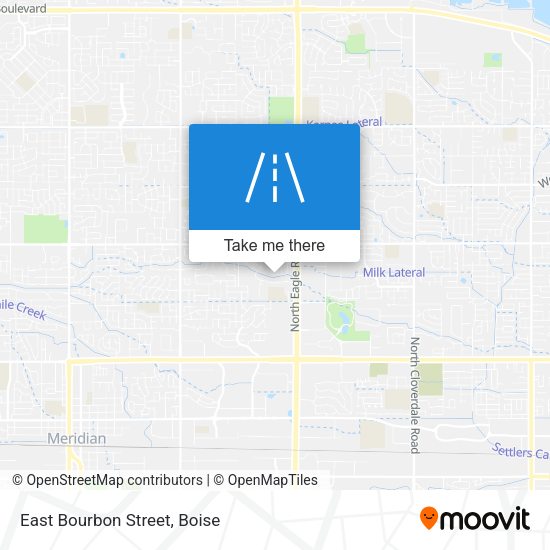 Mapa de East Bourbon Street