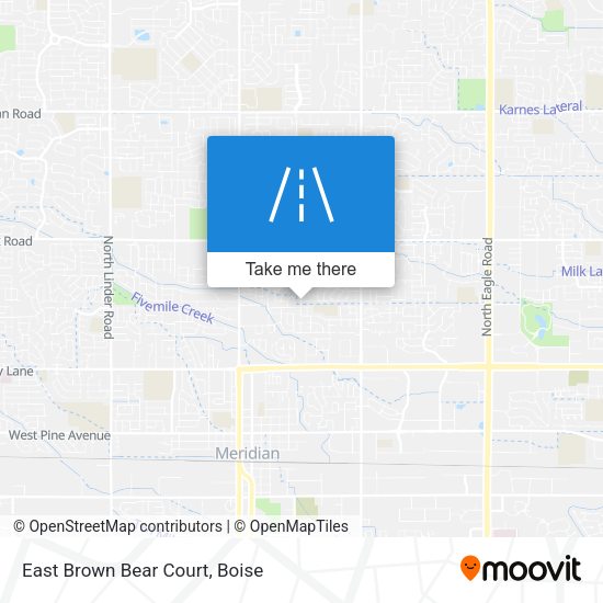 East Brown Bear Court map