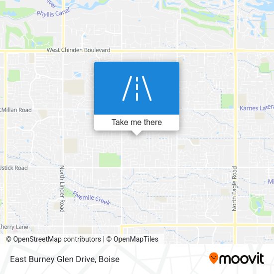 East Burney Glen Drive map
