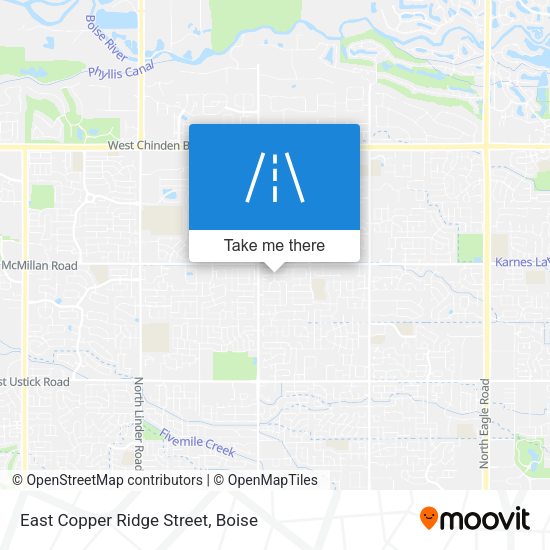 Mapa de East Copper Ridge Street