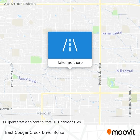 East Cougar Creek Drive map