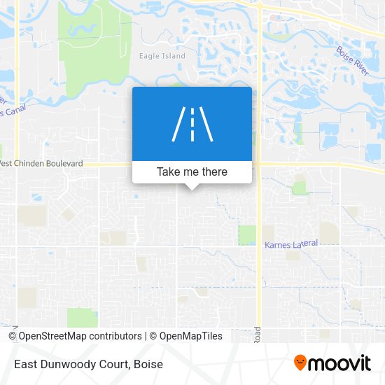 East Dunwoody Court map